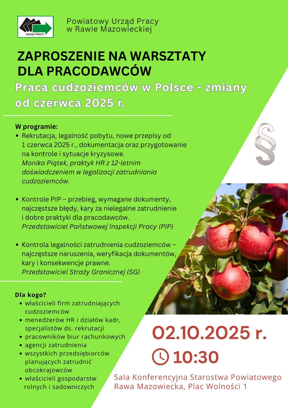 Zaproszenia na warsztaty